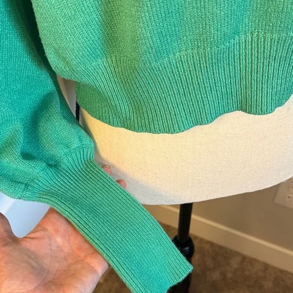 Teal Women's Crew Neck Sweater - Picture 3 of 7